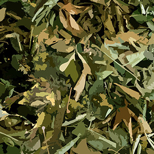 woodland hunting camo pattern with lush greens